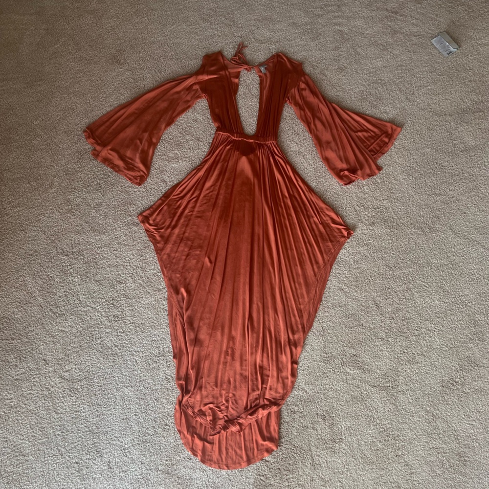 Burnt Orange Beach Cover Up